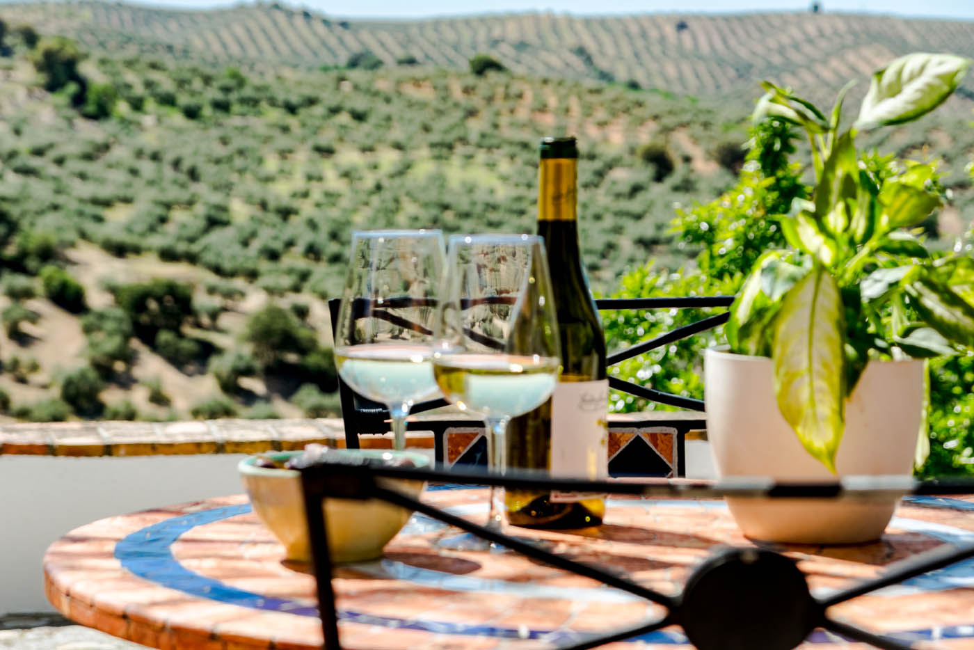 An unbeatable spot  for a tapa and a glass of local wine 